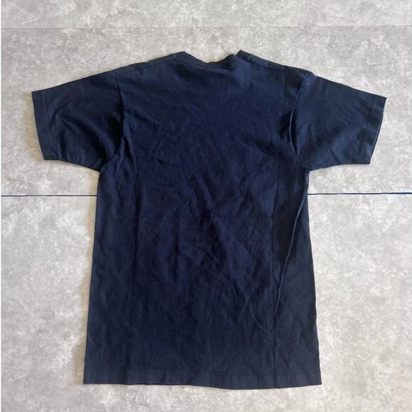 90s Vintage Pittsburgh Steelers Bubby Brister Salem Black T Shirt Size L - Picture 3 of 4